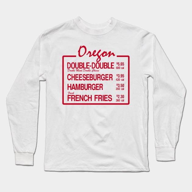 Oregon Burger Long Sleeve T-Shirt by Meat Beat